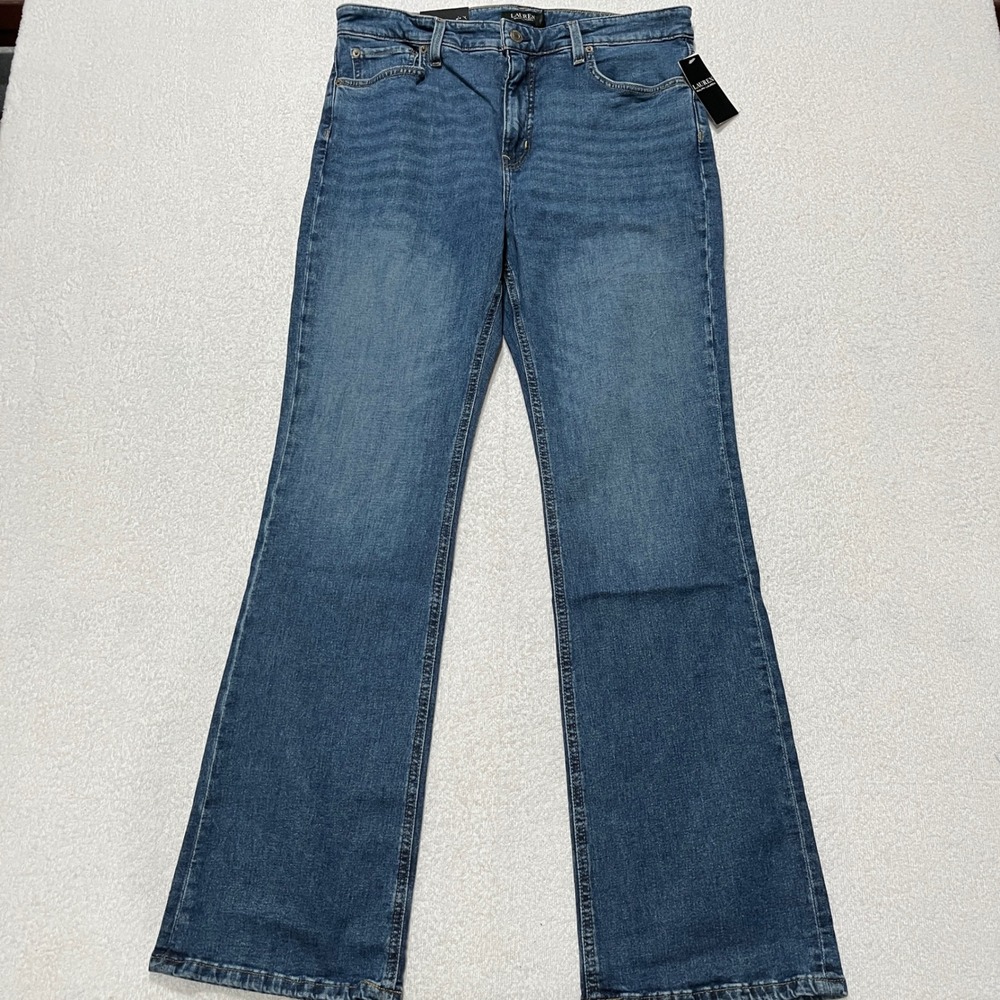 NEW!! Ralph Lauren High-Rise Boot Leg Comfort‎ Stretch Jeans Size: 14